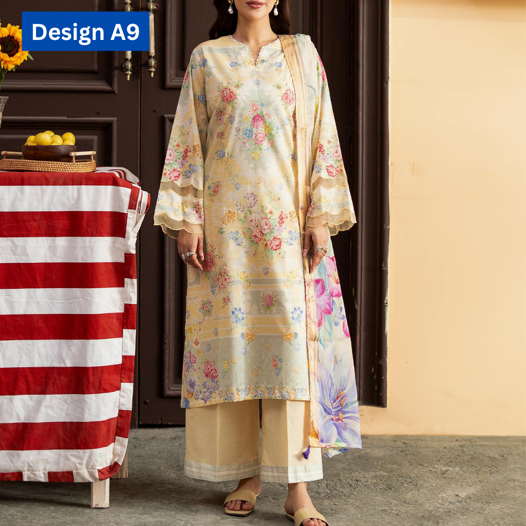 3-pc unstitched POP UP 3-Piece Unstitched Lawn Suit - Image 5