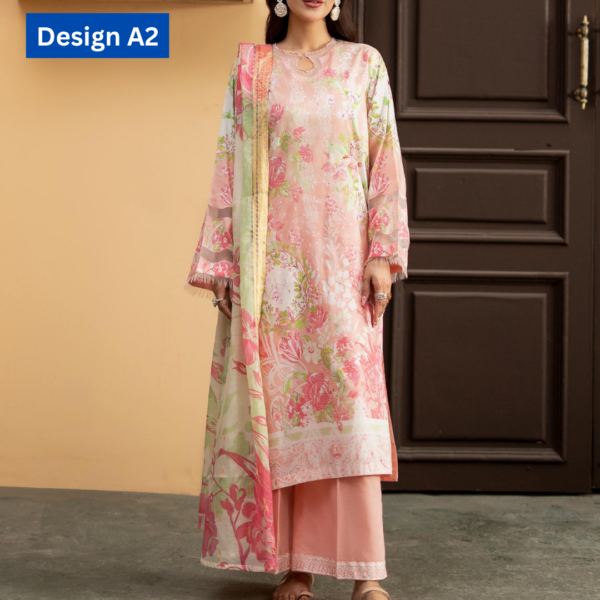 3-pc unstitched POP UP 3-Piece Unstitched Lawn Suit