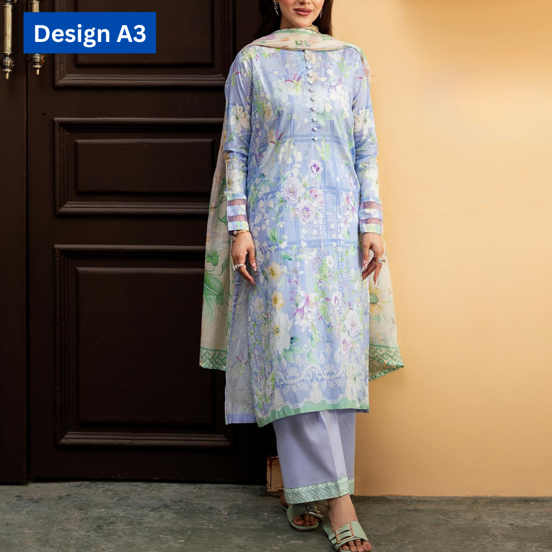 3-pc unstitched POP UP 3-Piece Unstitched Lawn Suit - Image 11