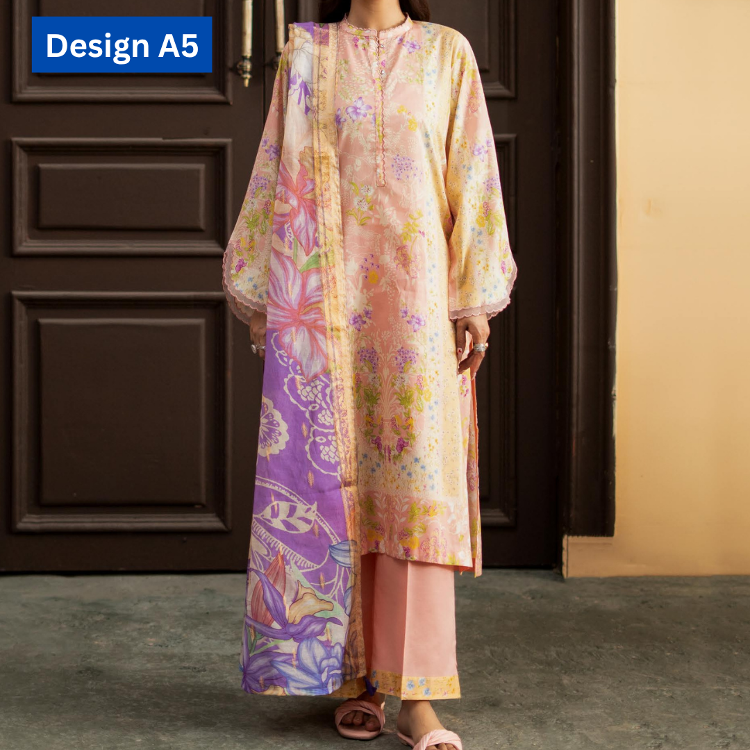 3-pc unstitched POP UP 3-Piece Unstitched Lawn Suit - Image 9