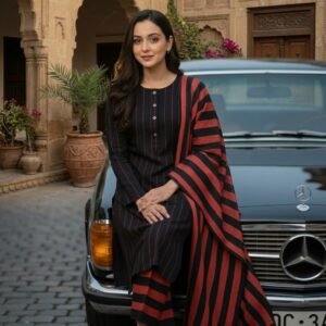 Winter Sussi Marina 3 Piece Unstitched Suit Apparel Accessory Design For Styling